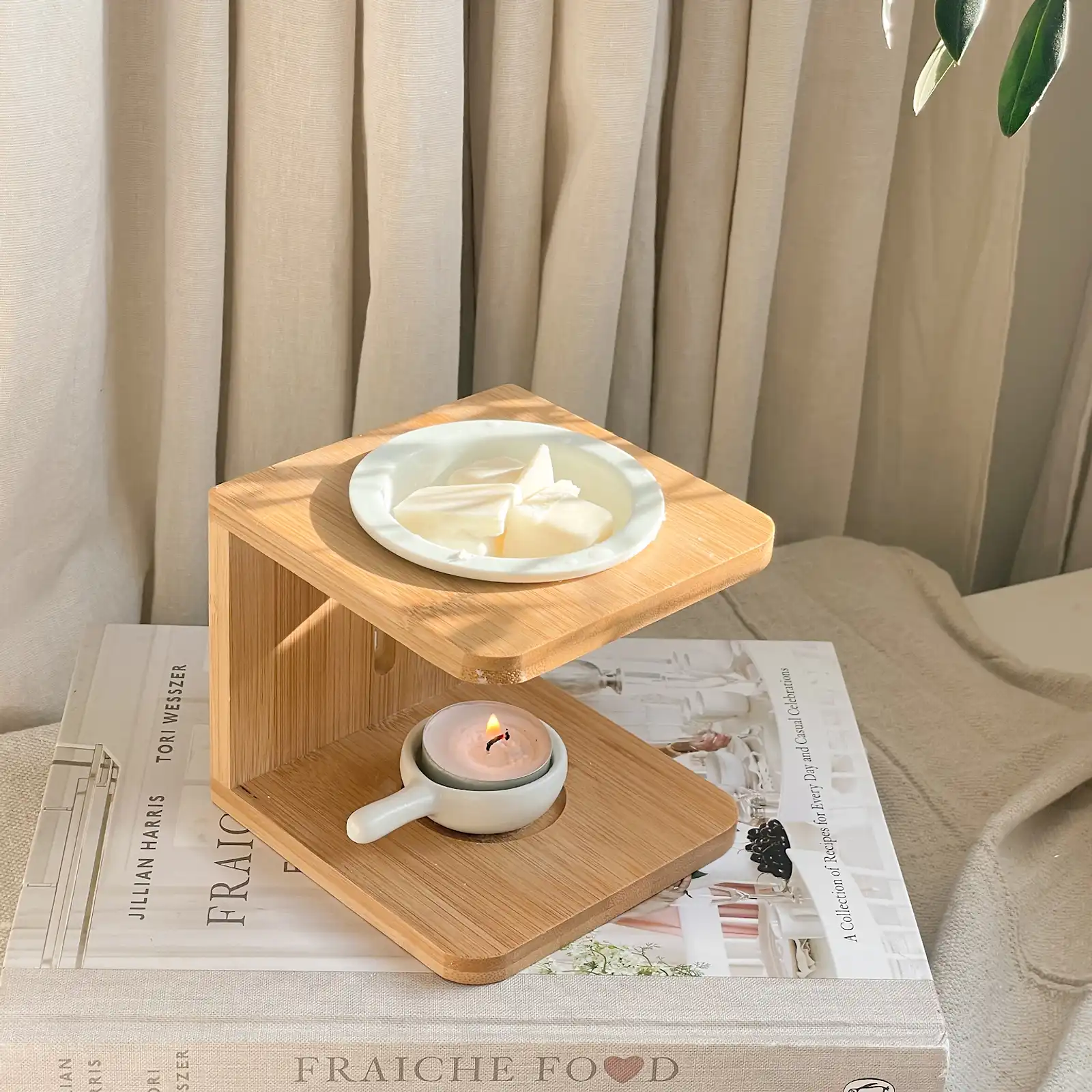 Thumbnail: Bamboo Tealight Wax Warmer