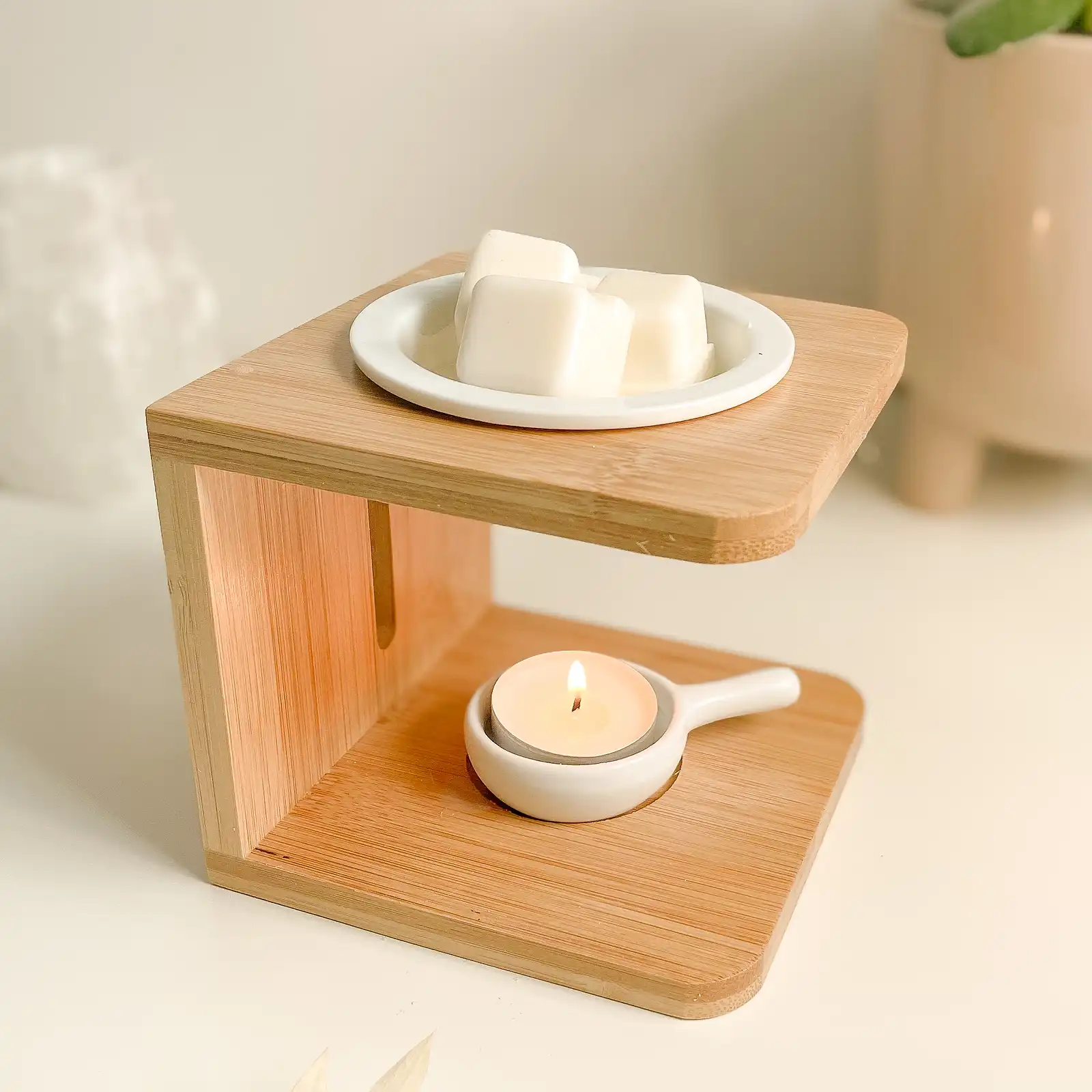 Thumbnail: Bamboo Tealight Wax Warmer